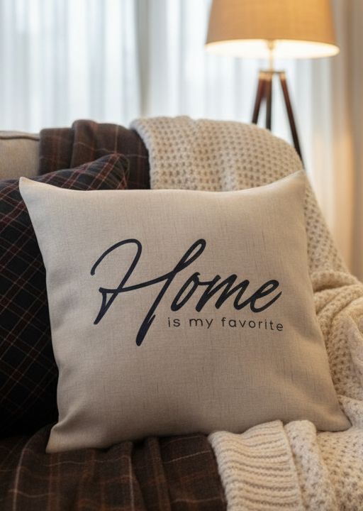 Home is my Favorite - Pillow Cover
