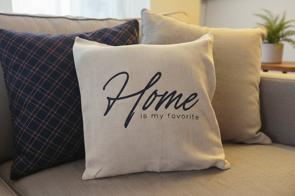Home is my Favorite - Pillow Cover