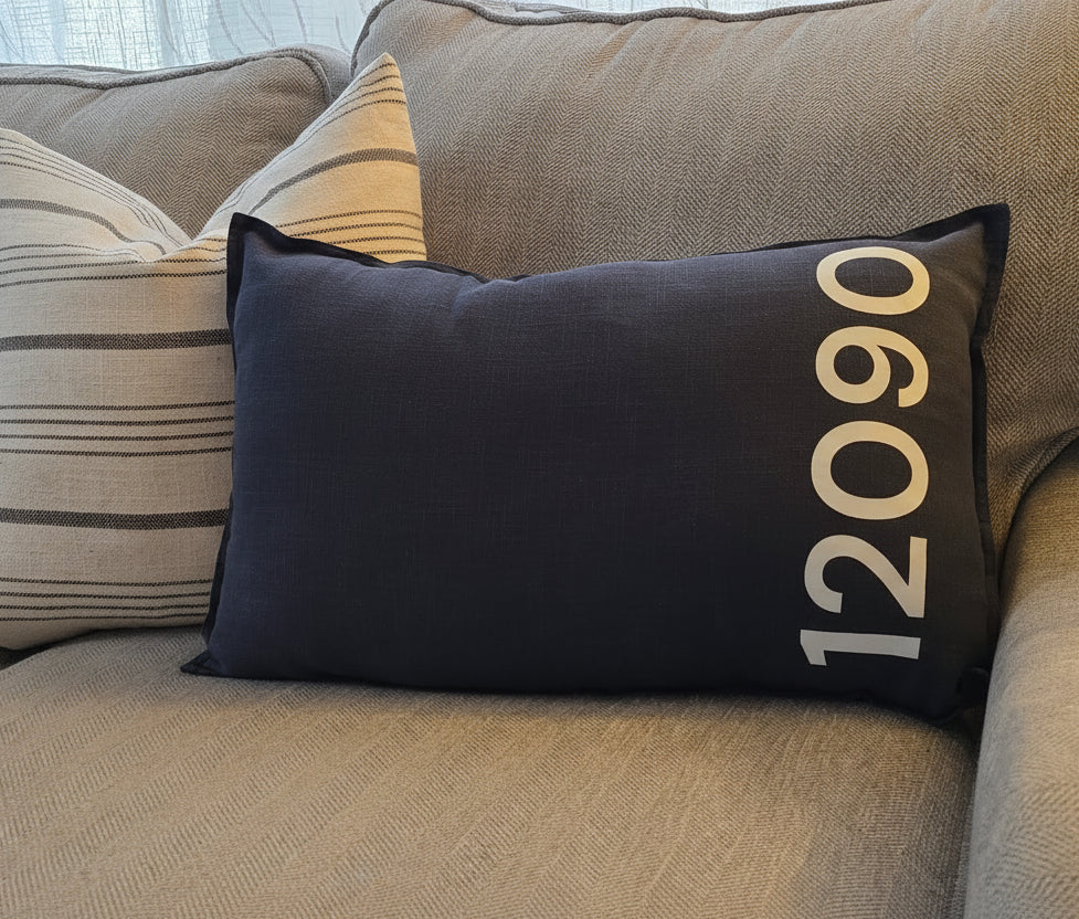 Vertical Zip Code - Pillowcase Cover
