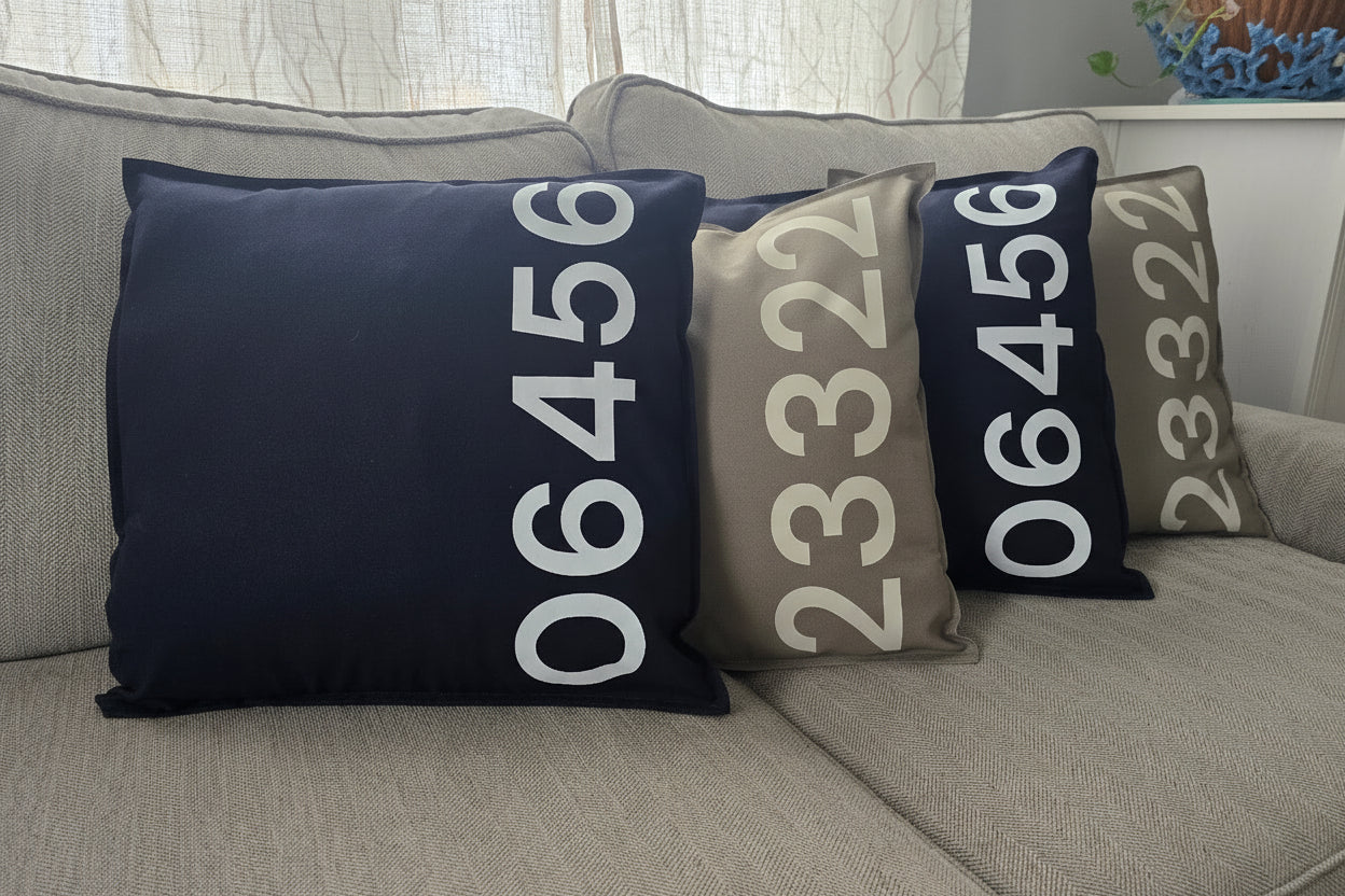 Vertical Zip Code - Pillowcase Cover