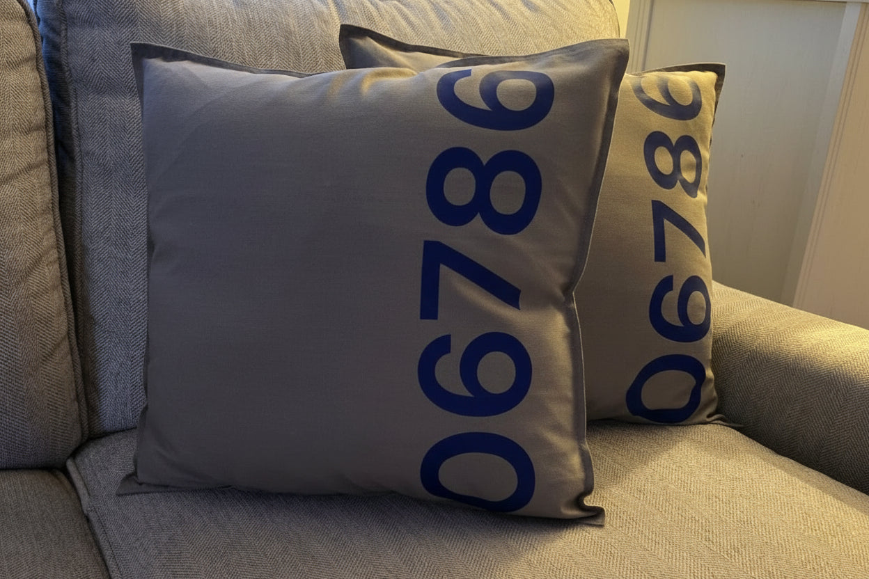 Vertical Zip Code - Pillowcase Cover