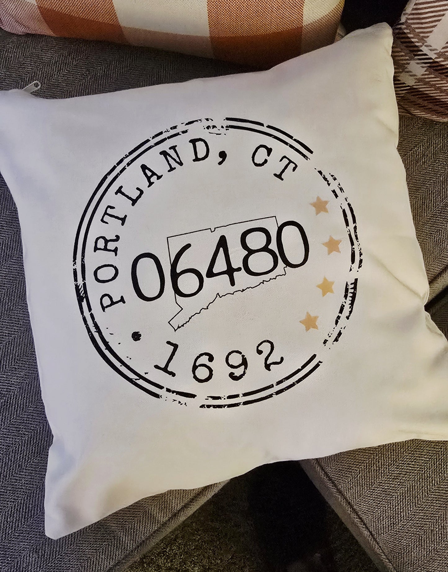 The Hometown Stamp - Pillow