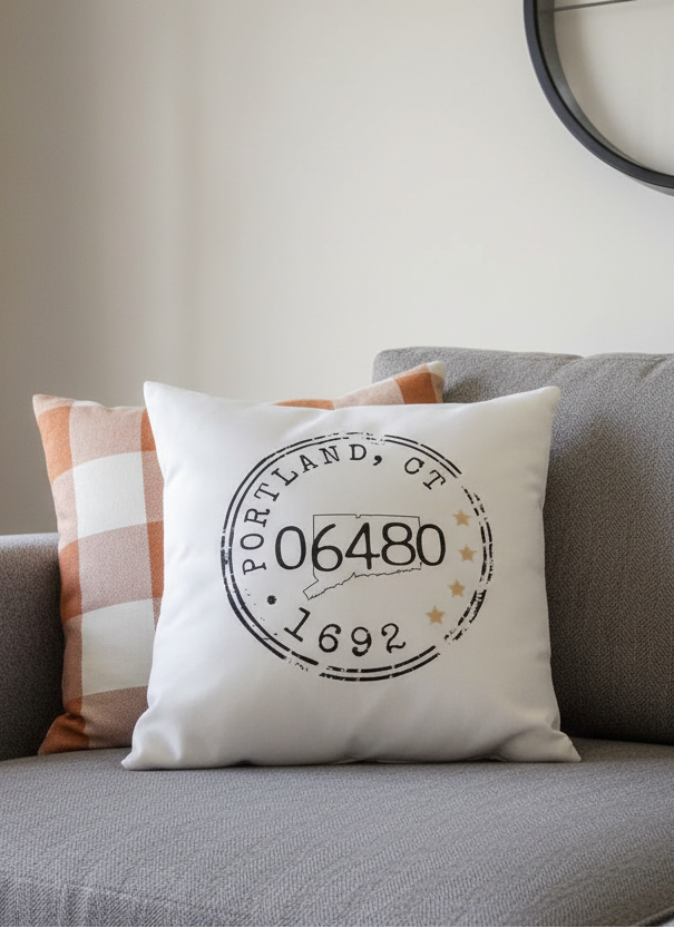 The Hometown Stamp - Pillow