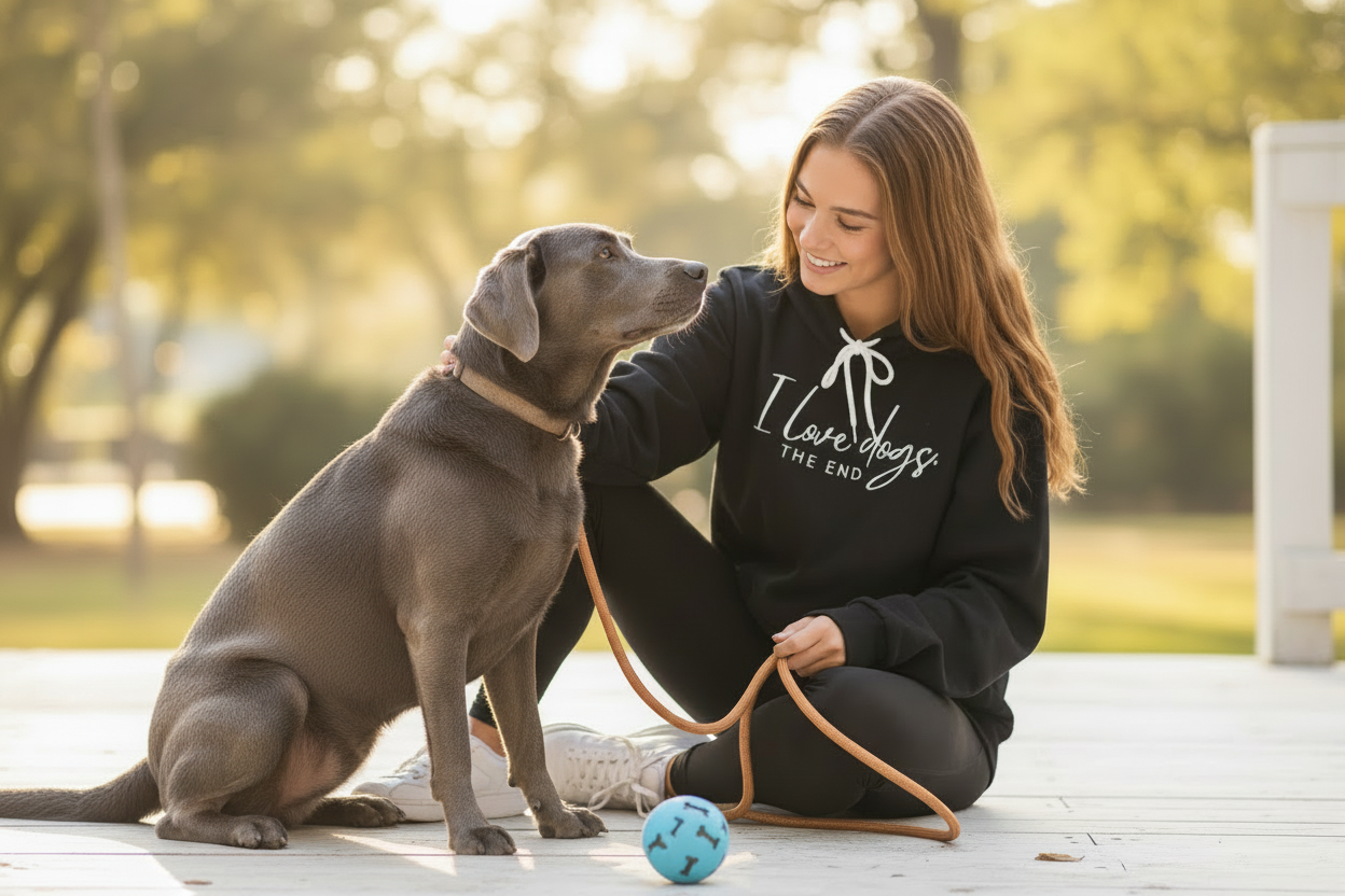 I Love Dogs Hoodie - Soft Wear