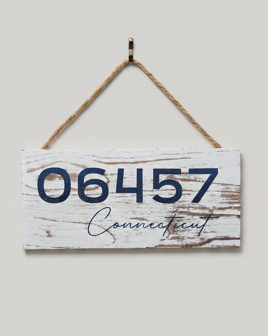 Zip Code - Hanging Sign