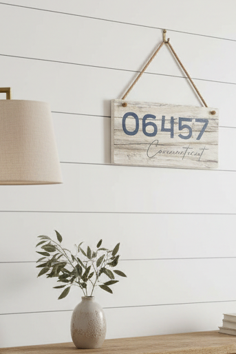 Zip Code - Hanging Sign